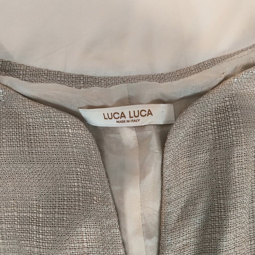Luca Luca  Silver shimmery top and skirt  Italy size 40 - Picture 6 of 11